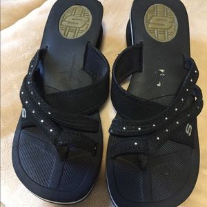 Sketchers Black Sandals